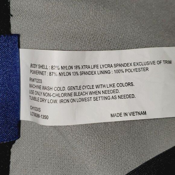 Champion Womens Swimsuit Black S Signature Color Block One Piece -Never Used - Picture 4 of 7